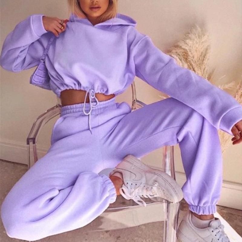 Cheky - Jogging Suits For Women 2 Piece Sweatsuits Tracksuits Sexy Long Sleeve HoodieCasual Fitness Sportswear