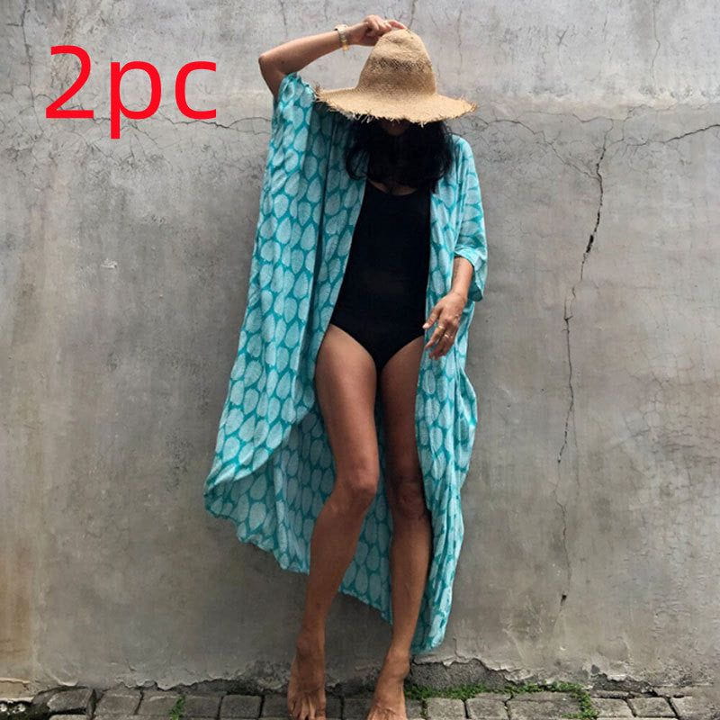 Cheky - Polyester Ladies Sun Protection Resort Beach Dress Cover Up