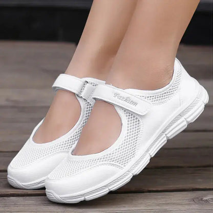 Cheky - Women Shoes Breathable Vulcanized Shoes White Zapatillas Mujer Super Light Women Casual Shoes Sneakers Women 2021 Women Flat