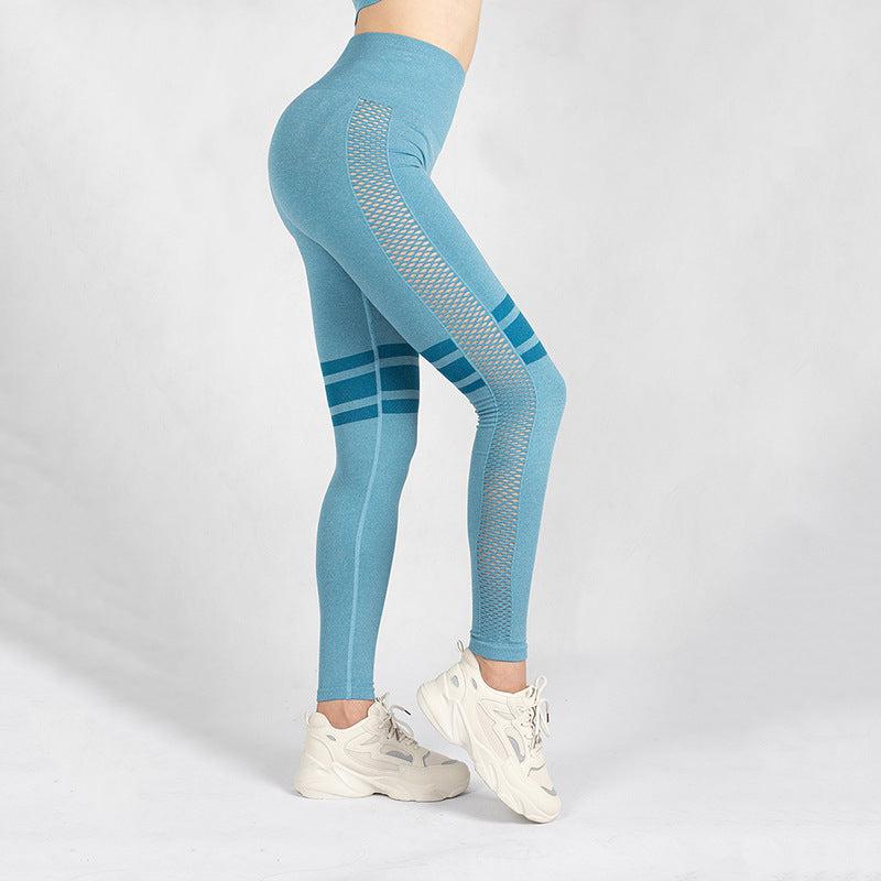 Cheky - Hollow Mesh Breathable Yoga Pants