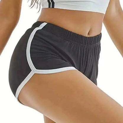 Cheky - Sports Shorts Women Casual Loose Straight Pants Wearing High-Waisted Thin Anti-Walking Three-Point Yoga Hot Pants