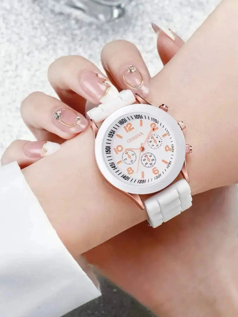 Cheky - Women Watches New Fashion Luxury Brand Women's Watch Silicone Strap Quartz Wrist Watch For Female Relogio Feminino