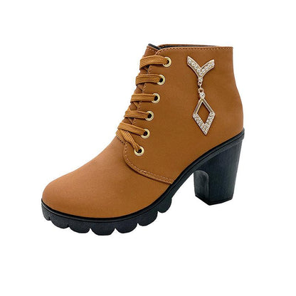 Cheky - Rubber New Personalized Versatile High Heel Boots