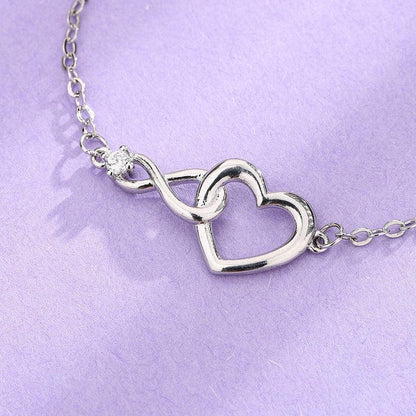 Cheky - Heart-shape Bracelet Fashion Jewelry Versatile Love Bracelet Gift For Girlfriend Valentine's Day