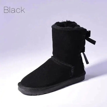 Cheky - High Quality SALE Women Australia Snow Boots Warm Fur Baileys Bow Boots Women Winter Boots Snow Boots Big Size