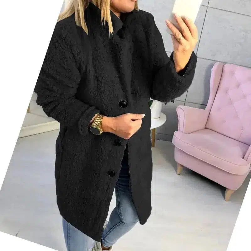 Cheky - Mid-length long-sleeved fur coat