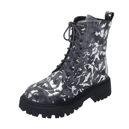 Cheky - Printed Martin boots women