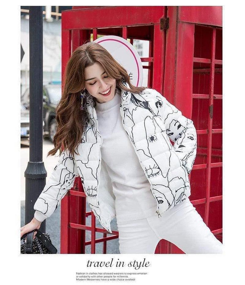 Cheky - Small Cotton Coat Korean Style Light Short Coat