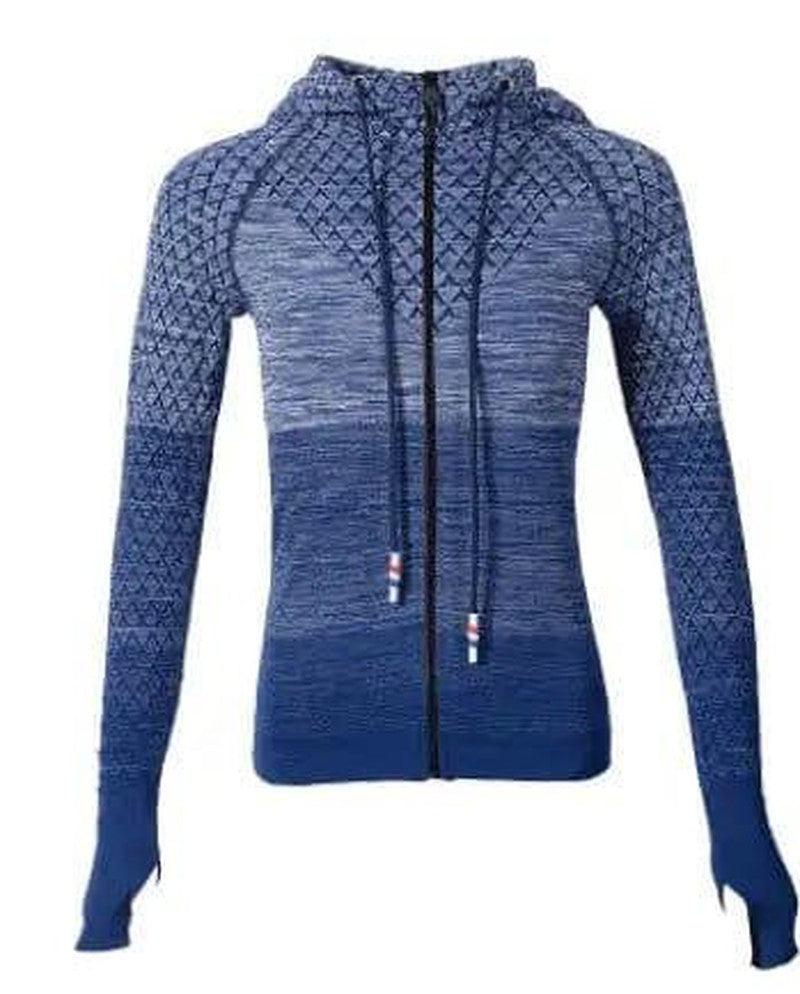 Cheky - Sports hoodie Slim zip yoga sports jacket female jacket