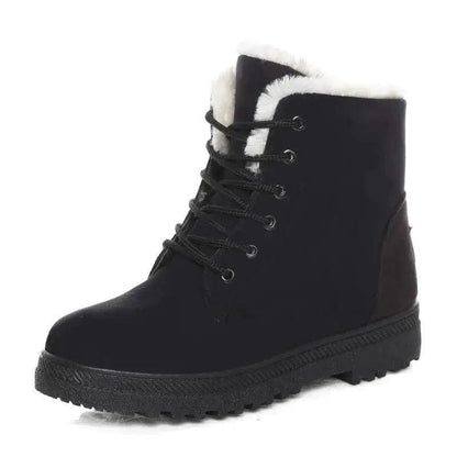 Cheky - Winter Snow Boots With Warm Plush Ankle Boots For Women Shoes