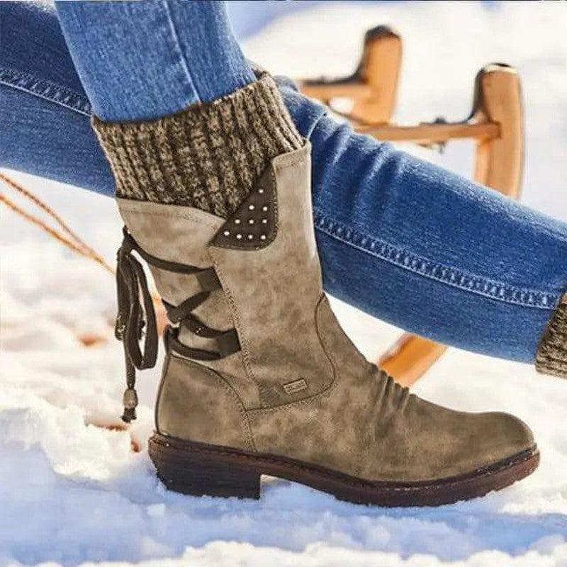 Cheky - Women Winter Boots Mid-Calf Snow Boots